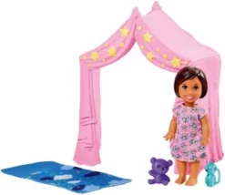 Barbie Skipper Babysitter, Schlafenszeit-Spielset Mit Puppe, Zelt & Schlafsack