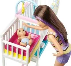 Barbie Skipper Babysitter Puppe (brünett), Kinderzimmer-Spielset Mit Baby-Puppen -Puppenwelt Verkauf 11618056 03