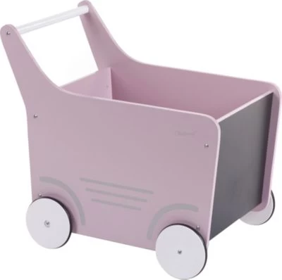 CHILDHOME Holz-Puppenwagen Stroller, Holz, Rosa 1 CHILDHOME Holz-Puppenwagen Stroller, Holz, Rosa