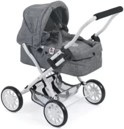 CHIC 2000 Mini-Kuschel-Puppenwagen SMARTY, Grau