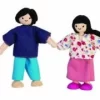 PLANTOYS Puppenhaus Puppenfamilie Asien Puppenhauszubehör