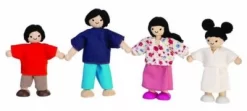 PLANTOYS Puppenhaus Puppenfamilie Asien Puppenhauszubehör