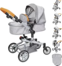 KNORRTOYS.COM Puppenwagen Boonk - Stone Brown