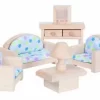 PLANTOYS Puppenhaus Wohnzimmer Classic Puppenhauszubehör