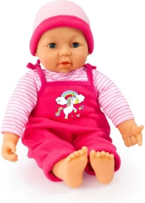 BAYER Kleider Für Puppen 42-46 Cm: 4-tlg. - Latzhose, Oberteil, Mütze, Kleid, Rosa/pink 2 BAYER Kleider Für Puppen 42-46 Cm: 4-tlg. - Latzhose, Oberteil, Mütze, Kleid, Rosa/pink – Bild 2