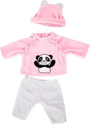 BAYER Kleider Für Puppen 40-46 Cm: 3-tlg. - Hose, Oberteil, Mütze, Rosa/weiß 1 BAYER Kleider Für Puppen 40-46 Cm: 3-tlg. - Hose, Oberteil, Mütze, Rosa/weiß