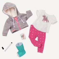 Our Generation Deluxe Outfit Mit Gipsfuß Für 46 Cm Puppen