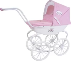 KNORRTOYS.COM Puppenwagen Classic Pram - Rose/white/princess