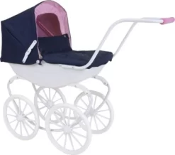 KNORRTOYS.COM Puppenwagen Classic Pram - Navy Blue/rose/princess 7 KNORRTOYS.COM Puppenwagen Classic Pram - Navy Blue/rose/princess -Puppenwelt Verkauf 18848488 04