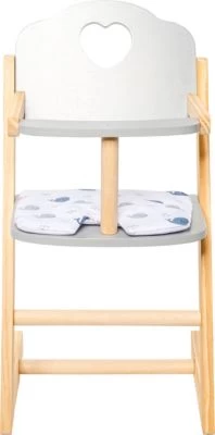 MyToys ORIGINALS Holz Puppenhochstuhl, Grau 4 MyToys ORIGINALS Holz Puppenhochstuhl, Grau – Bild 4