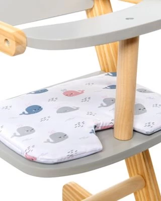 MyToys ORIGINALS Holz Puppenhochstuhl, Grau 6 MyToys ORIGINALS Holz Puppenhochstuhl, Grau – Bild 6