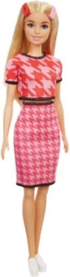Barbie Fashionistas Puppe Im Hahnentritt-Top/ Rock