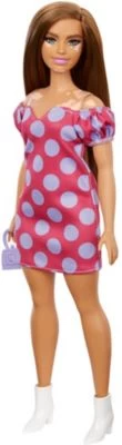 Barbie Fashionistas Puppe (Vitiligo) Im Schulterfreien Polka Dot Kleid