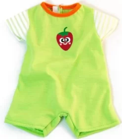 Miniland Puppenstrampler Kurz, Grün 38 Cm