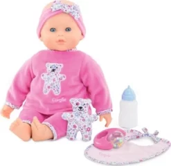 Corolle Mon Grand Poupon - Lucille Interaktiv Mit 8 Funktionen, Weichkörperpuppe Mit Schlafaugen, 42 Cm
