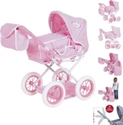 KNORRTOYS.COM Puppenwagen Ruby - Princess White Rose