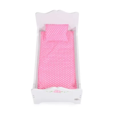 MONI Puppenbett PH12B019 Aus Holz, Maße 48 X 32 X 30 Cm, Kissen Und Unterlage Puppenmöbel 6 MONI Puppenbett PH12B019 Aus Holz, Maße 48 X 32 X 30 Cm, Kissen Und Unterlage Puppenmöbel – Bild 6