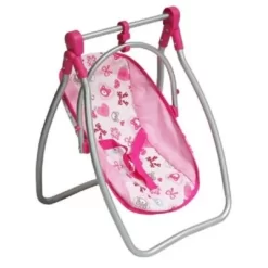 MONI Puppenhochstuhl Bär Und Puppenwippe Bär 9397C, Sicherheitsgurt Bechervertiefung Puppenmöbel -Puppenwelt Verkauf 24498640 03