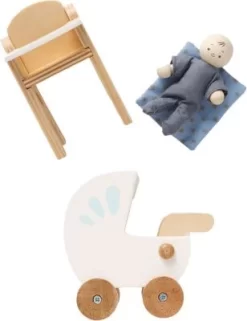 Le Toy Van Babysitter Set + Baby Aus Holz
