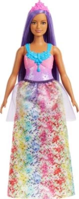 Barbie Dreamtopia Prinzessinnen-Puppe (kurvig, Brünettes Haar), Ab 3 Jahren