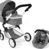 CHIC 2000 Kombi-Puppenwagen LIA, Jeans Grey