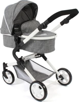 CHIC 2000 Kombi-Puppenwagen LIA, Jeans Grey 2 CHIC 2000 Kombi-Puppenwagen LIA, Jeans Grey – Bild 2