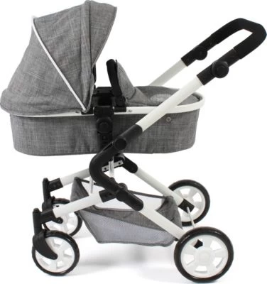 CHIC 2000 Kombi-Puppenwagen LIA, Jeans Grey 3 CHIC 2000 Kombi-Puppenwagen LIA, Jeans Grey – Bild 3