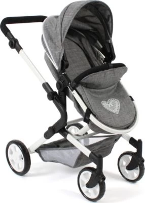 CHIC 2000 Kombi-Puppenwagen LIA, Jeans Grey 4 CHIC 2000 Kombi-Puppenwagen LIA, Jeans Grey – Bild 4