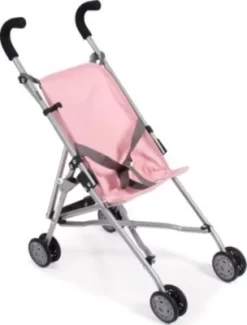 CHIC 2000 Mini-Puppenbuggy ROMA, Melange Grau-rosa