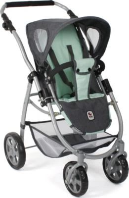 CHIC 2000 Kombi-Puppenwagen 3 In 1 Emotion All In, Melange Anthrazit-mint 2 CHIC 2000 Kombi-Puppenwagen 3 In 1 Emotion All In, Melange Anthrazit-mint – Bild 2
