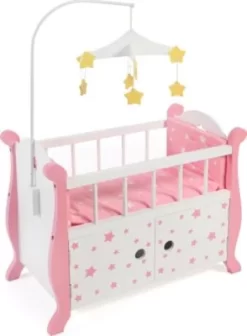 CHIC 2000 Puppenbett Mit Mobile, Stars Pink