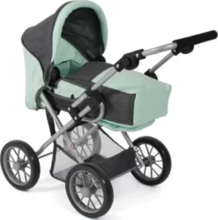 CHIC 2000 Kombi-Puppenwagen LENI, Melange Anthrazit-mint