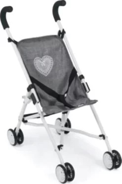 CHIC 2000 Mini-Puppenbuggy ROMA, Jeans Grey