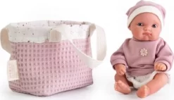 JUAN ANTONIO Munecas Babypuppe Mufly Mit Kinderwagentasche, 21 Cm