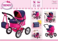BAYER Puppenwagen Trendy Pink/blau -Puppenwelt Verkauf 2563820 06