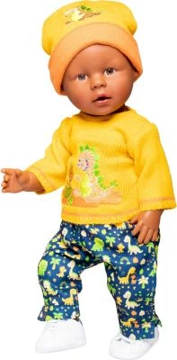 Heless Puppen-Strickpullover Mit Hose Dino, Gr. 35-45 Cm 4 Heless Puppen-Strickpullover Mit Hose Dino, Gr. 35-45 Cm – Bild 4