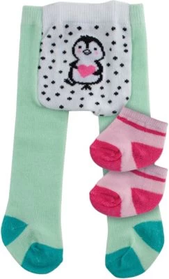 Heless Puppen-Strumpfhose Mit Söckchen "Pinguin Pünktchen", Gr. 35-45 Cm