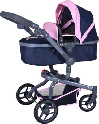 KNORRTOYS.COM Puppenwagen Boonk - Navy Pink Bear 2 KNORRTOYS.COM Puppenwagen Boonk - Navy Pink Bear – Bild 2