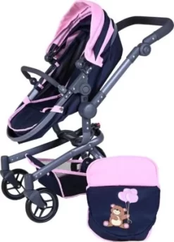 KNORRTOYS.COM Puppenwagen Boonk - Navy Pink Bear 10 KNORRTOYS.COM Puppenwagen Boonk - Navy Pink Bear -Puppenwelt Verkauf 26106733 05