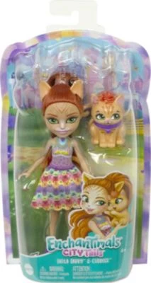 Enchantimals City Tails Puppe Katzenmädchen Tarla Tabby (ca. 15 Cm) Und Tierfigur Cuddler 6 Enchantimals City Tails Puppe Katzenmädchen Tarla Tabby (ca. 15 Cm) Und Tierfigur Cuddler – Bild 6