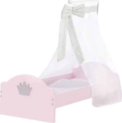 Roba Puppenbett Serie Sophie Inkl. Textiler Ausstattung, Bettwäsche Und Himmel, Rosa 1 Roba Puppenbett Serie Sophie Inkl. Textiler Ausstattung, Bettwäsche Und Himmel, Rosa