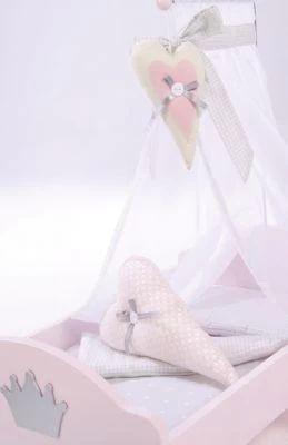 Roba Puppenbett Serie Sophie Inkl. Textiler Ausstattung, Bettwäsche Und Himmel, Rosa 2 Roba Puppenbett Serie Sophie Inkl. Textiler Ausstattung, Bettwäsche Und Himmel, Rosa – Bild 2