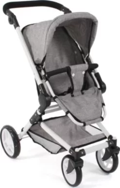 CHIC 2000 Kombi-Puppenwagen FIDES 3 In 1, Melange Grau -Puppenwelt Verkauf 27379322 06