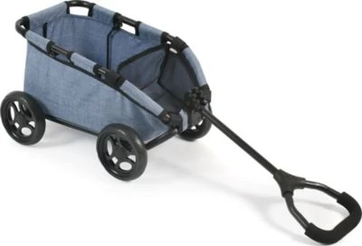 CHIC 2000 Puppen-Ziehwagen SKIPPER, Jeans Blue 1 CHIC 2000 Puppen-Ziehwagen SKIPPER, Jeans Blue