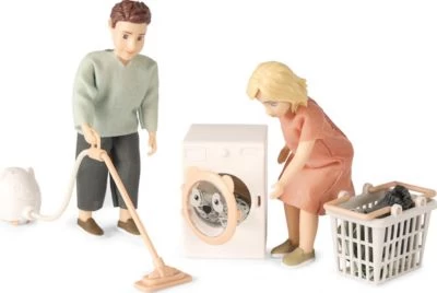 Lundby Puppenhaus-Reinigungsset: Staubsauger, Waschmaschine Und Wäschekorb 2 Lundby Puppenhaus-Reinigungsset: Staubsauger, Waschmaschine Und Wäschekorb – Bild 2