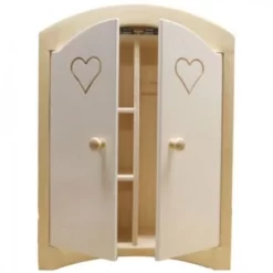 Van Dijk Toys Poppenkledingkast Wit