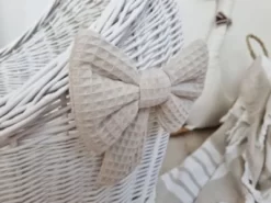 TinaForKids Puppenwagen Mit Bettwäscheset Aus Weiden Und Holz, Weiß/Natur -Puppenwelt Verkauf 29721305 05