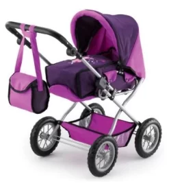 BAYER Kombi-Puppenwagen Grande Lila