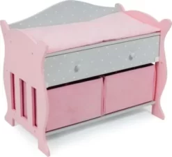 CHIC 2000 Wickeltisch Mit 3 Staufächern Puntos Grey