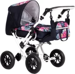 Zekiwa Puppenwagen Kombipuppenwagen Zeki Elegance, Margerite Pink